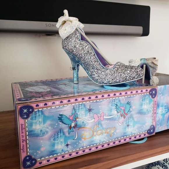 Irregular Choice x Disney Cinderella Call Me Cinders Light-Up Glitter Heels - Picture 15 of 17